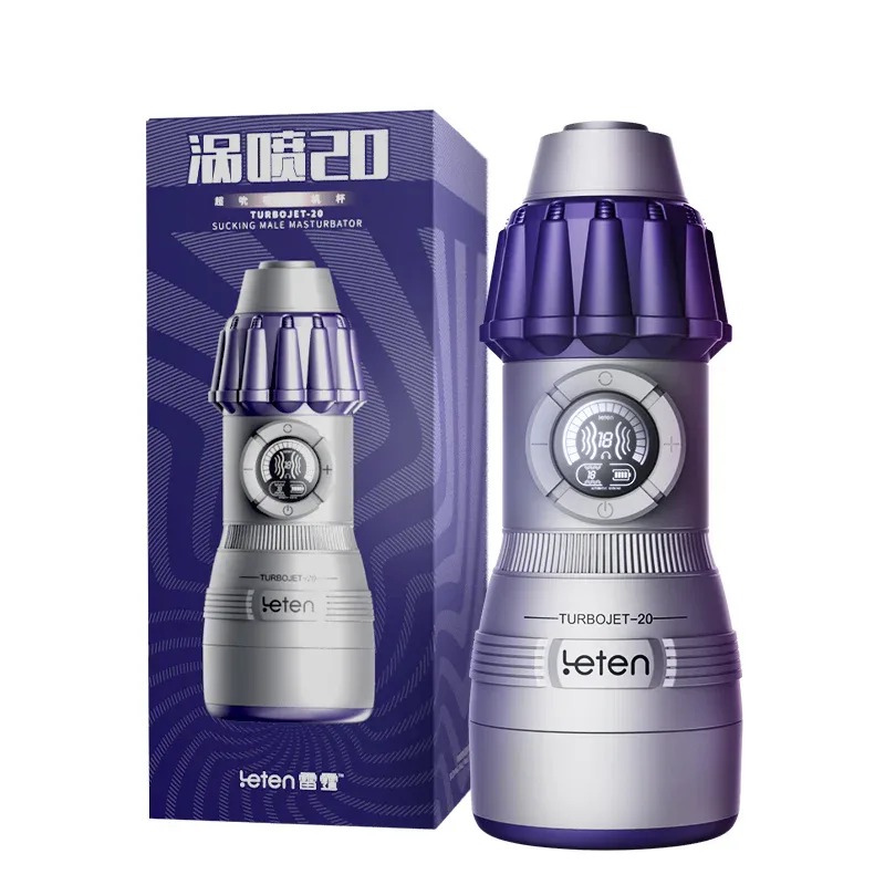 Saugender Masturbator Leten Turbojet-20 mit LCD-Display