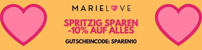 Banner von marielove mit 10 Prozent Rabatt auf Sextoys